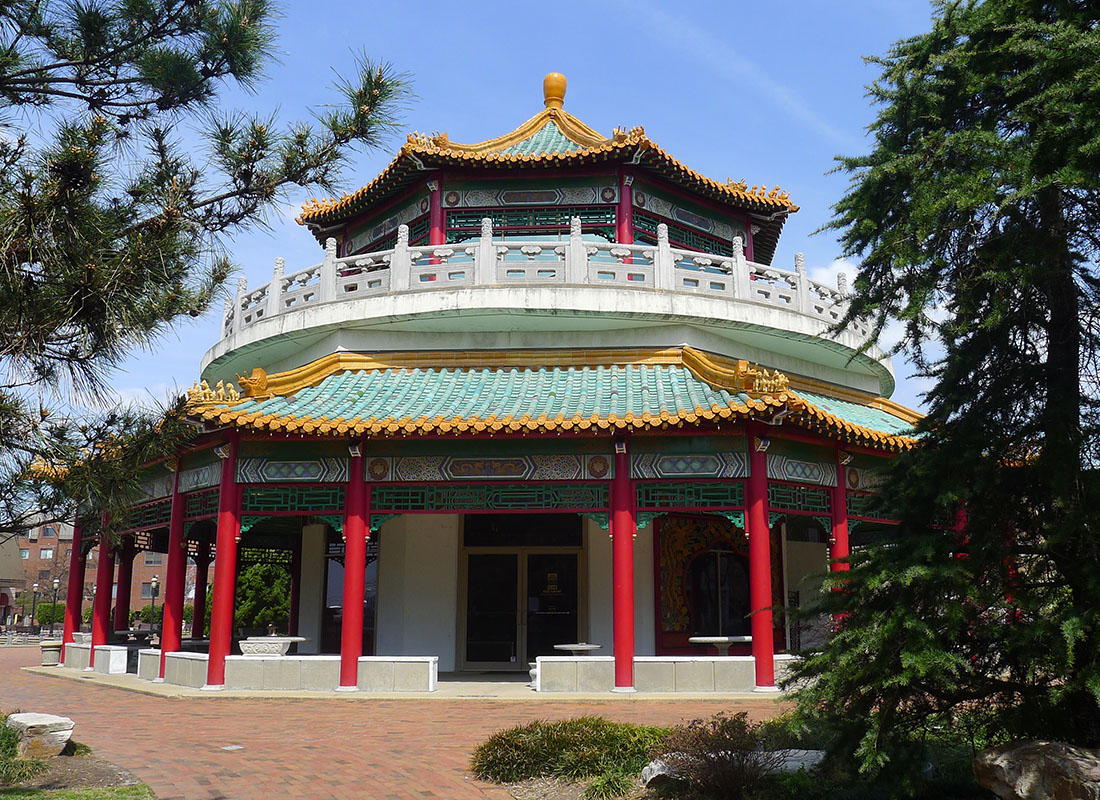 Read Our Reviews - Aerial View of Pagoda, The Marine Observation Tower at Norfolk, Virginia